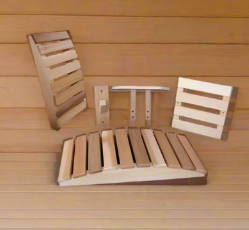 Drveni nasloni i oslonci za saunu