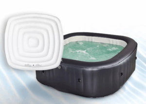 Naduvani kvadratni hidromasažni bazen sa poklopcem