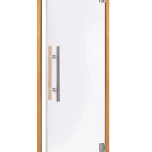 Staklena vrata sa drvenim okvirom