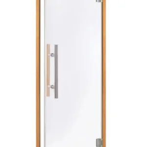 Staklena vrata sa drvenim okvirom