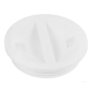 Beli plastični čep sa navojem