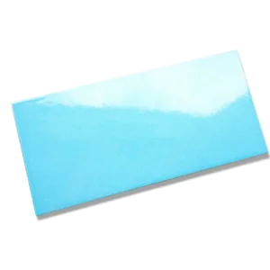 Sjajna plava keramička pločica pravougaonog oblika