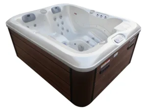 Luksuzna hidromasažna kada sa drvenim panelima